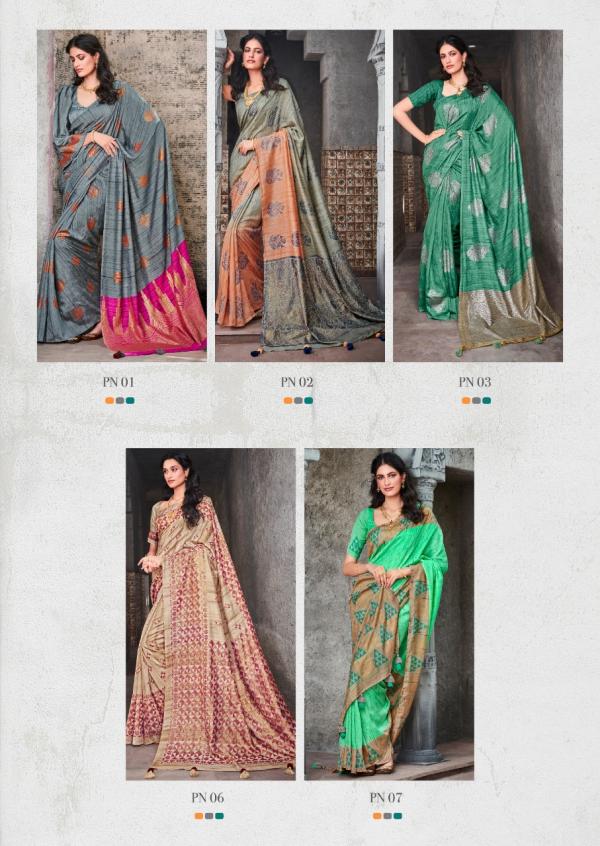 Sr Panama Fancy Soft Linen Saree Collection